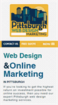 Mobile Screenshot of pittsburghwebdesignmarketing.com