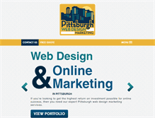 Tablet Screenshot of pittsburghwebdesignmarketing.com